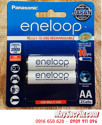 Eneloop BK-3MCCE/2BT; Pin sạc AA2000mAh 1.2v Panasonic Eneloop BK-3MCCE/2BT Japan_Vỉ 2viên