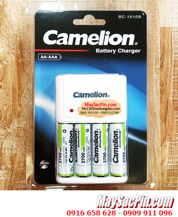 Camelion BC-1010B (4NH-AA2700LBP2) Bộ sạc pin AA kèm 4 pin sạc Camelion AA2700mAh 1.2v LOCKBOX