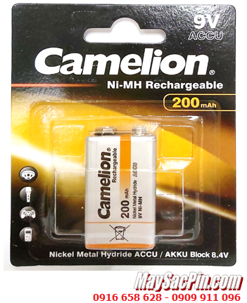 Camelion NH-9V200BP1, Pin sạc 9v vuông Camelion NH-9V200BP1 chính hãng _Vỉ 1viên